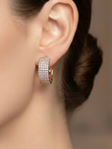 گوشواره حلقه ای نگین دار ژوپینگ