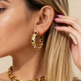 گوشواره حلقهای پلنگی